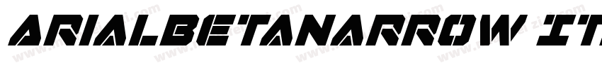 ArialBetaNarrow Italic字体转换